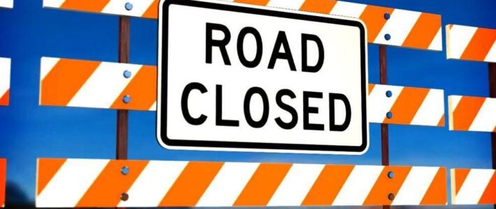 Road Closures Due to Railroad Crossing Repair Work