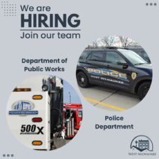 The Village of West Milwaukee is Hiring!