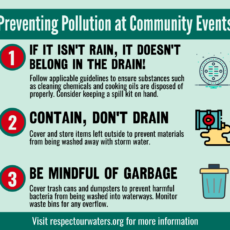 Preventing Pollution at Community Events